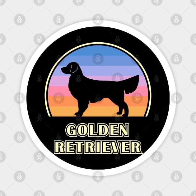 Golden Retriever Vintage Sunset Dog Magnet by millersye
